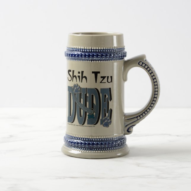 Shih Tzu DUDE Beer Stein (Right)