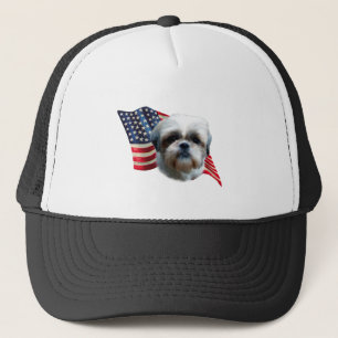 Shih Tzu Flag Trucker Hat