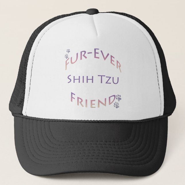 Shih Tzu Furever Friend Trucker Hat (Front)