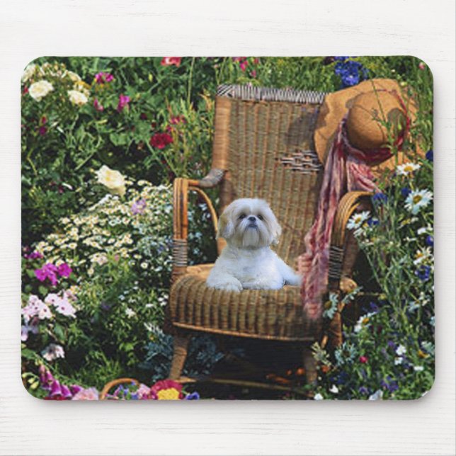 Shih Tzu Garden Mousepad (Front)