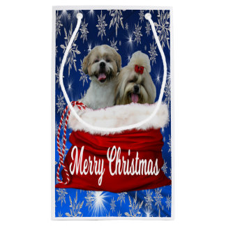 Shih tzu Gift Bag Christmas