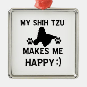 shih tzu gift items metal ornament