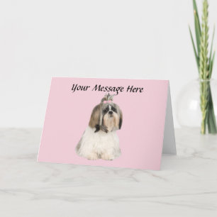 Shih Tzu Greeting Card