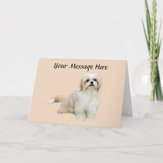Shih Tzu Greeting Card (Front)