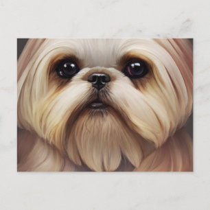 Shih Tzu Greetings Postcard