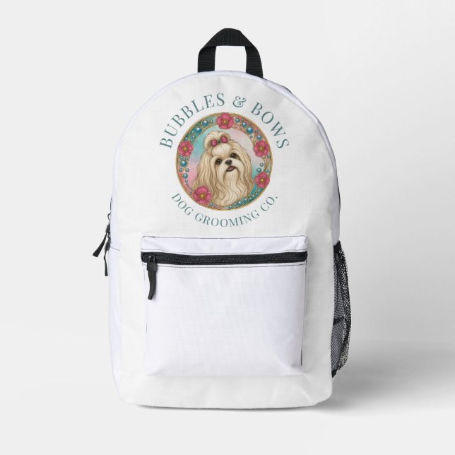 Shih Tzu Grooming Backpack Bag (Front)