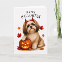 Shih Tzu Halloween Devil Dog
