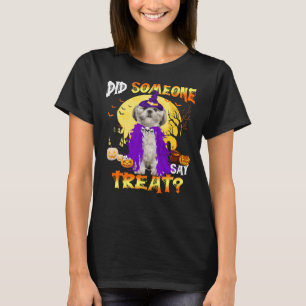 Shih Tzu Halloween Did Someone Say Treat Png T-Shirt