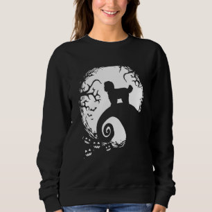 Shih Tzu Halloween Under The Moonlight Spooky Dog Sweatshirt