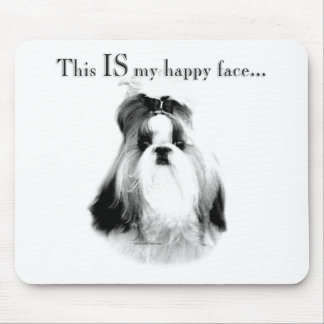 Shih Tzu Happy Face Mouse Pad