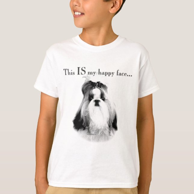 Shih Tzu Happy Face T-Shirt (Front)