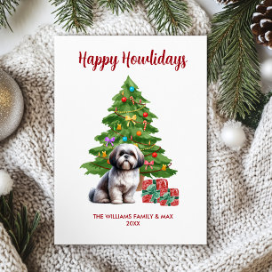 Shih Tzu Happy Howlidays Card