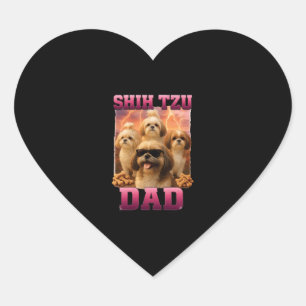 Shih Tzu Heart Sticker