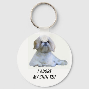 Shih Tzu I Adore Keychain