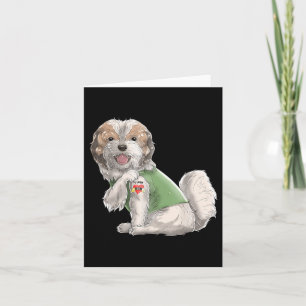 Shih Tzu I Love Mom Tattoo Dog Shirt Funny Mothers Card