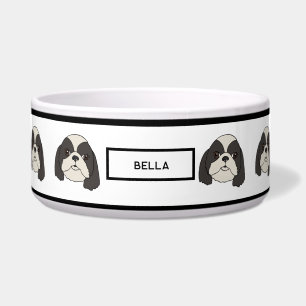 Shih Tzu - Lhasa apso - Custom Name Bowl for Dogs