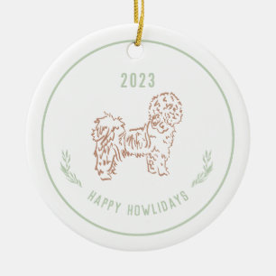 Shih Tzu, Lhasa Apso Dog Holiday Ornament