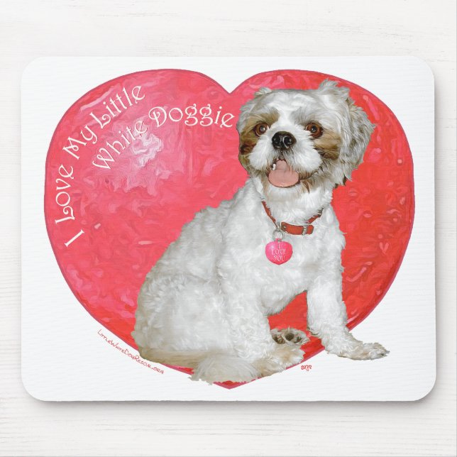 Shih Tzu / Lhasa Apso Valentine's Day Mouse Pad (Front)
