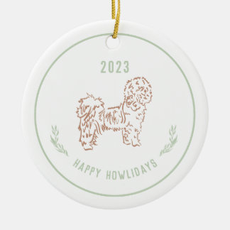 Shih Tzu, Lhassa Apso Dog Ornement de vacances