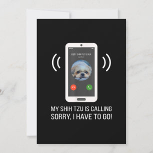 Shih Tzu Lover   Funny Shih Tzu Dog Thank You Card