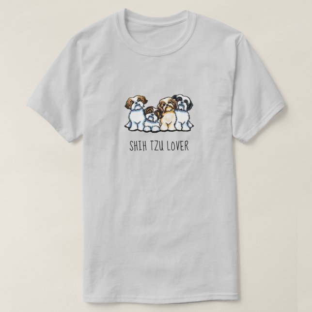 Shih Tzu Lover Personalized T-Shirt (Design Front)