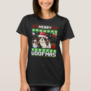 Shih Tzu Merry Woofmas Christmas T-Shirt