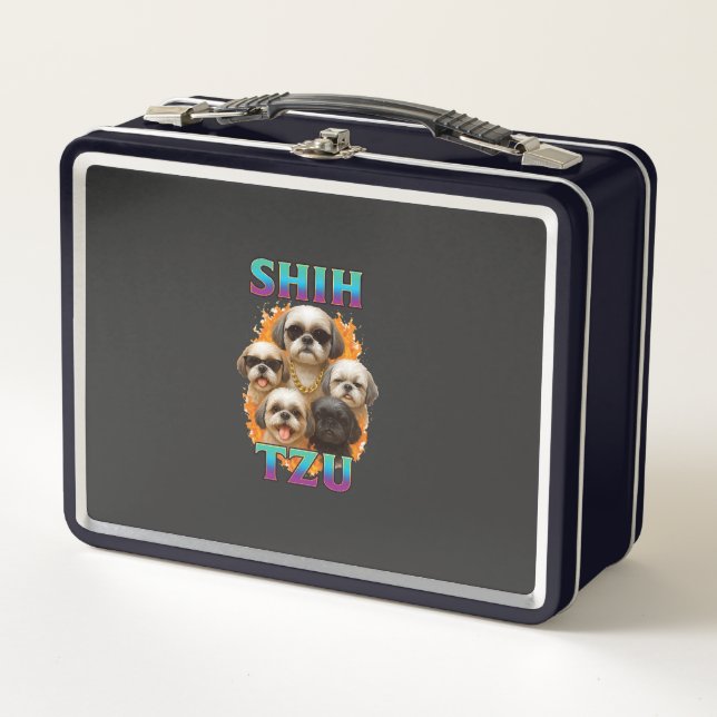 Shih Tzu  Metal Lunch Box (Front)