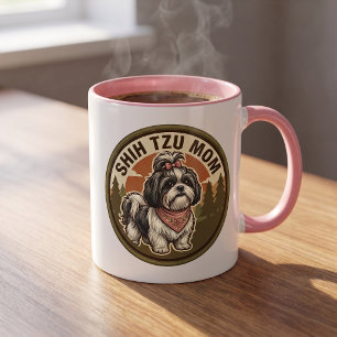 Shih Tzu Mom Coffee Mug   Shih Tzu Dog Mom Gift