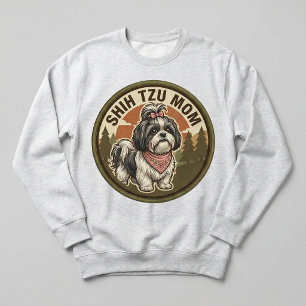 Shih Tzu Mom Crewneck Shih Tzu Dog Mom Gift  Sweatshirt
