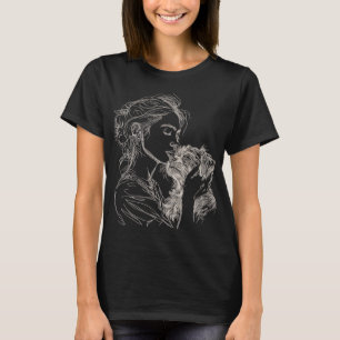 Shih Tzu Mom Dog Art Shih Tzu Lover Mother's Day T-Shirt