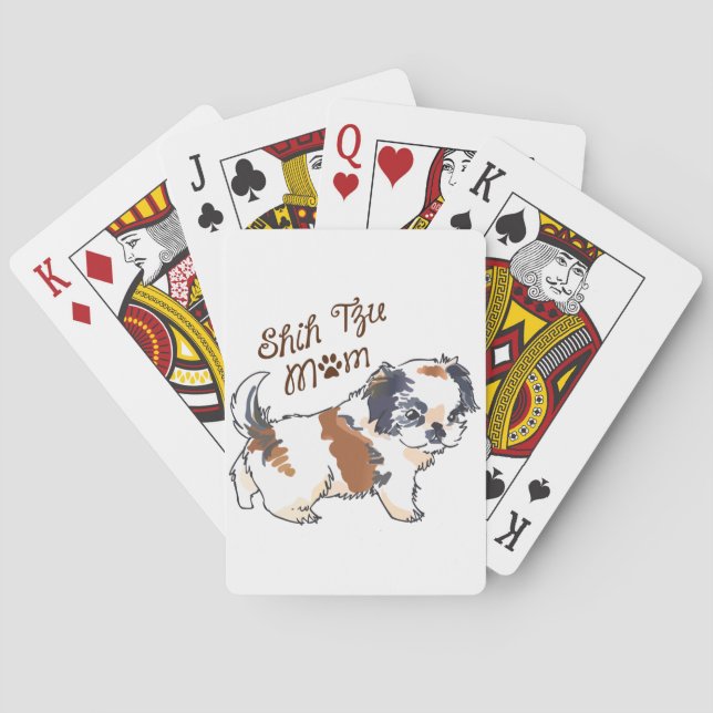 Shih Tzu Mom Playing Cards (Back)