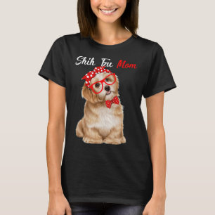 Shih Tzu Mom Quilt Svg For Men Dad Alignm T-Shirt