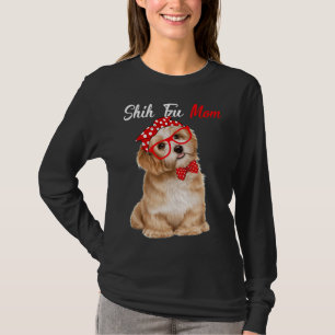 Shih Tzu Mom Quilt Svg For Men Dad Alignm T-Shirt