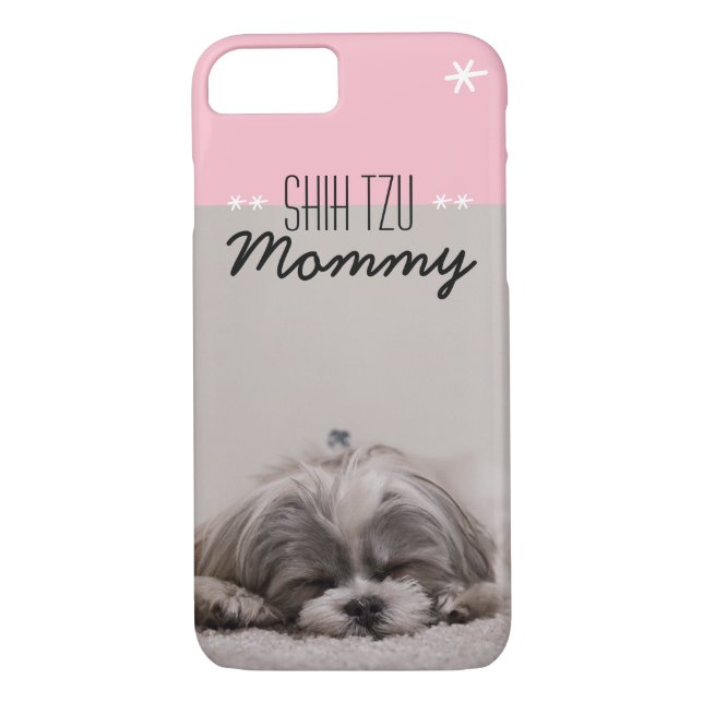 Shih Tzu Mommy iPhone Case (Back)