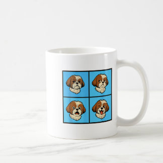 Shih Tzu Mood Attitude Halloween Faces  Coffee Mug