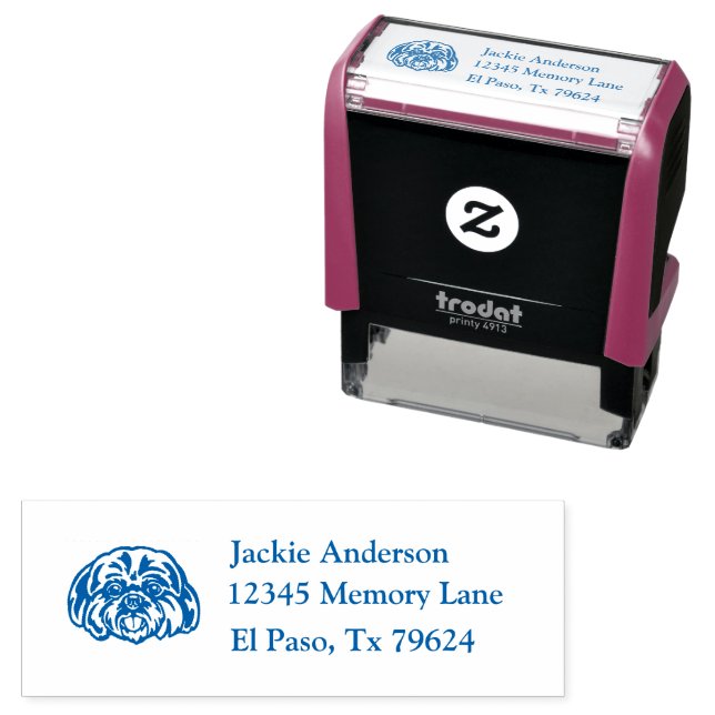 SHIH TZU | Name & Return Address Self-inking Stamp (In Situ)