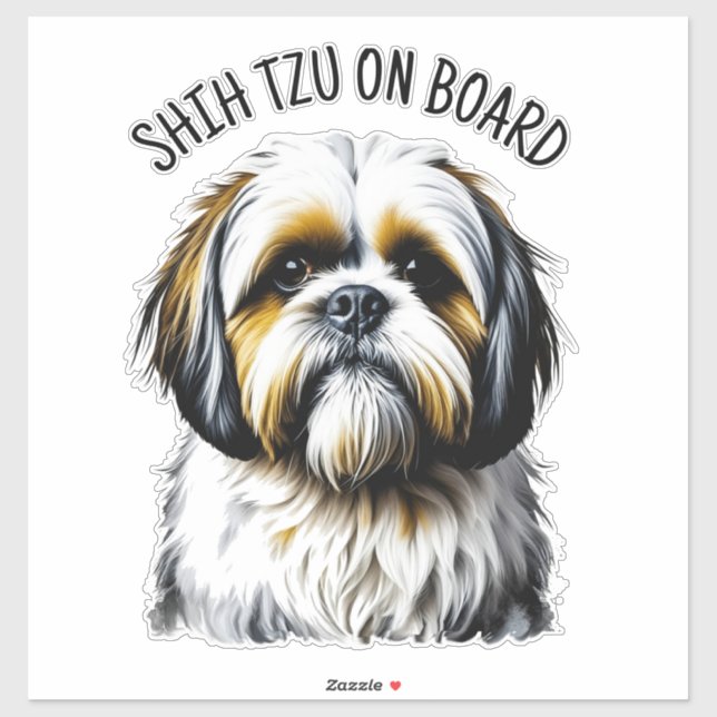Shih Tzu on Board (Sheet)