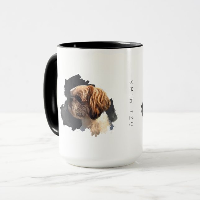Shih Tzu Original Art Mug (Front Left)