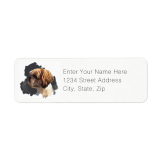 Shih Tzu Original Art Return Label