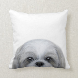Shih Tzu Original by miart Throw Pillow