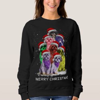 Shih Tzu Ornament Decoration Christmas Tree Dog Xm Sweatshirt