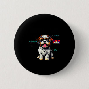 Shih Tzu Owner Funny Shih Tzu Lover  2 Inch Round Button