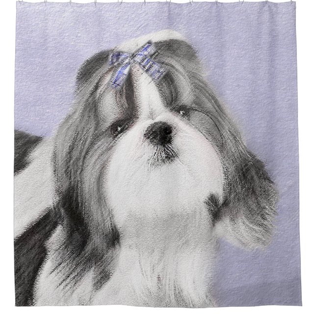 Shih Tzu Painting - Cute Original Dog Art (Front)