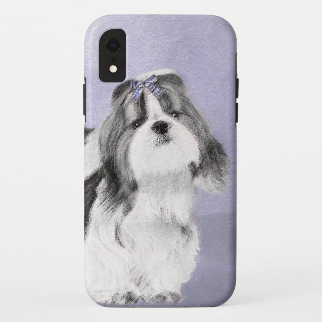 Shih Tzu Painting - Cute Original Dog Art Case-Mate iPhone Case (Back)