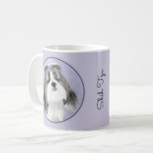 Shih Tzu Painting - Cute Original Dog Art Coffee Mug