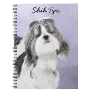 Shih Tzu Painting - Cute Original Dog Art Notebook