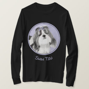 Shih Tzu Painting - Cute Original Dog Art T-Shirt