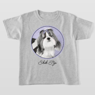 Shih Tzu Painting - Cute Original Dog Art T-Shirt