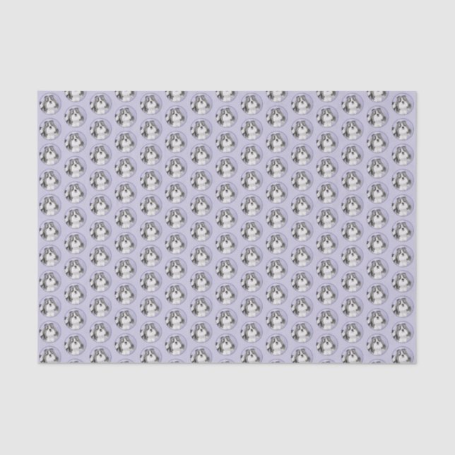 Shih Tzu Painting - Cute Original Dog Art Tissue Paper (Front)