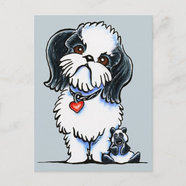 Shih Tzu Panda Postcard (Front)